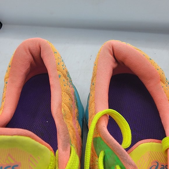 ASICS DynaBlast Womens 8 Orange Pop Coral Running Shoes Athletic Casual 1012A989 - Picture 12 of 14